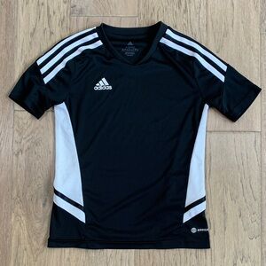 adidas Black and White Youth Athletic Jersey Size Small